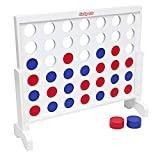 GoSports 3 Foot Width Giant Wooden 4 in a Row Game - Choose Between Classic White or Dark Stain -... | Amazon (US)