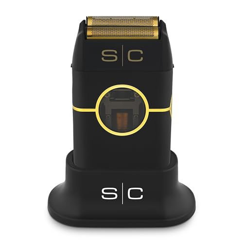 StyleCraft Instinct Metal Cordless Double Foil Shaver with IN2 Vector Motor Intuitive Torque Control, USB-C Rechargeable (Black) | Amazon (US)