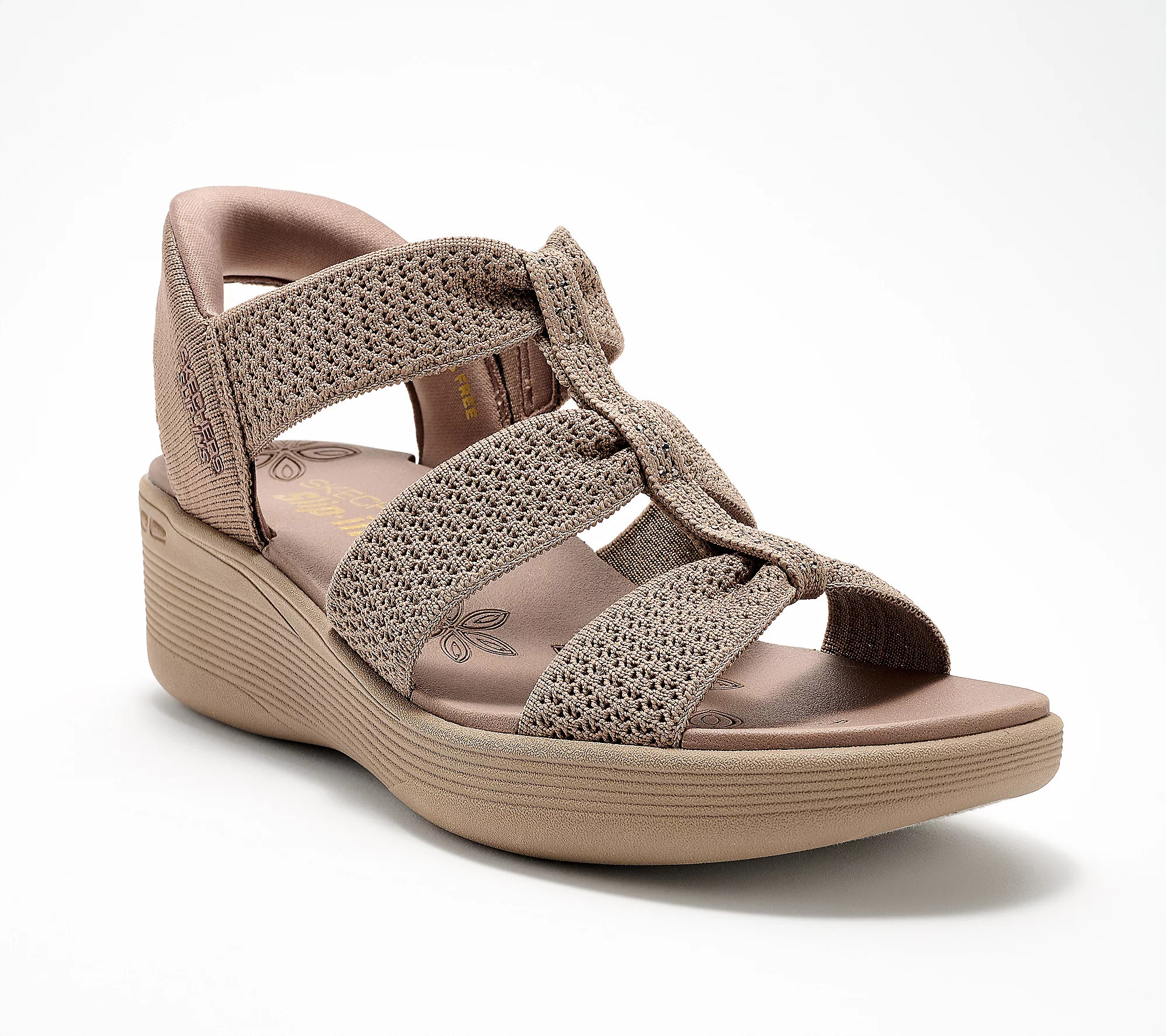 Skechers Slip-ins Cali Pier Lite Wedge Sandals -Lovely Horizon | QVC