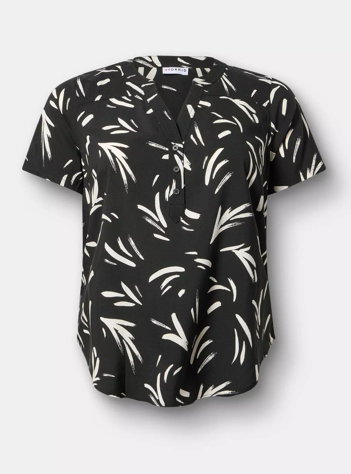 Harper Challis Short Sleeve Blouse | Torrid (US & Canada)