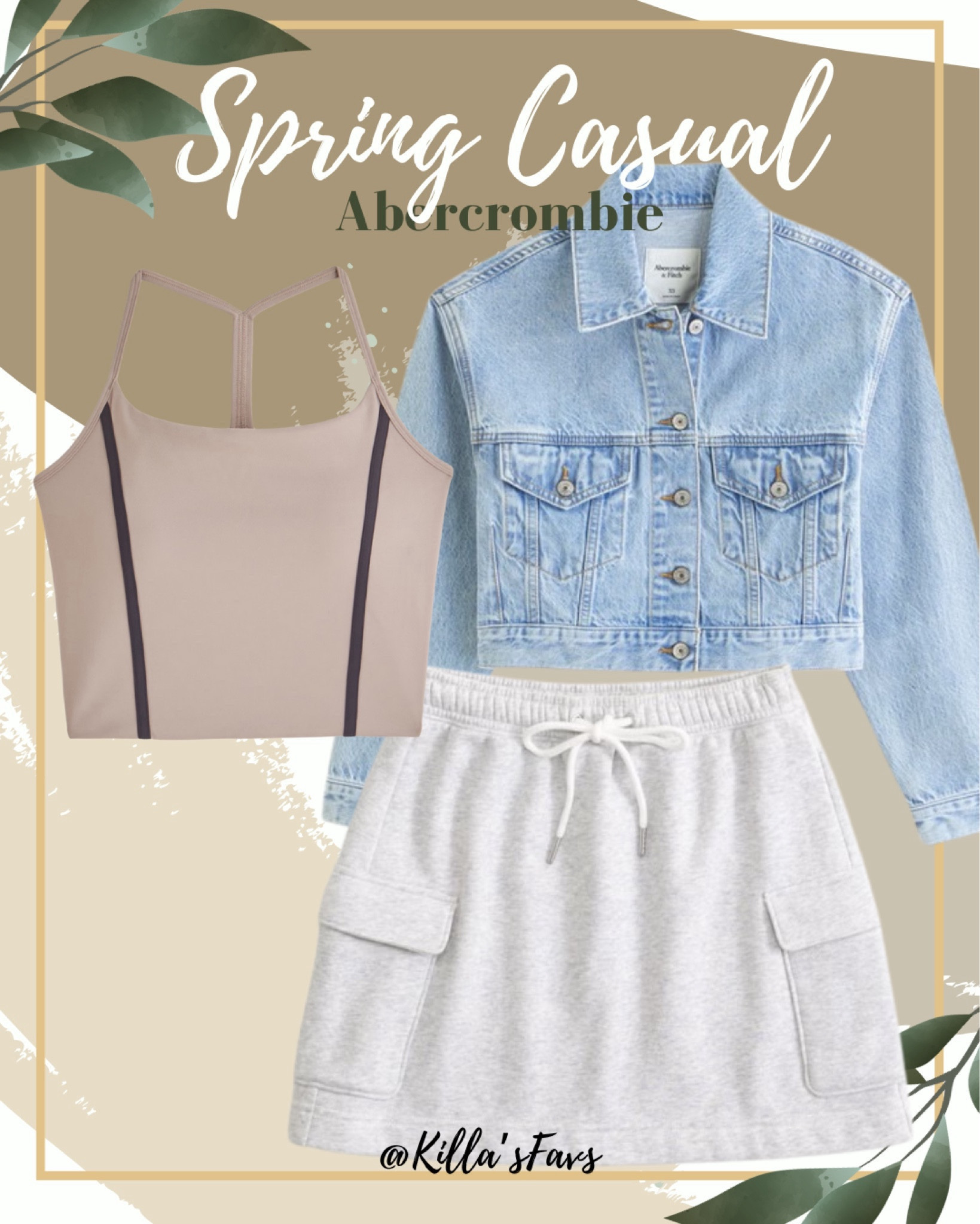 Spring Casual by #abercrombie

Make sure to save the items you LOVE by clicking the 🤍 icon next to each item! When the BIG spring sale arrives you will already have all of your favorites saved to easily shop🫶🏼

#spring #springcasual #casual #feeceskirt #denim #denimjacket #athleisure 

#LTKfitness #LTKsalealert #LTKSpringSale
