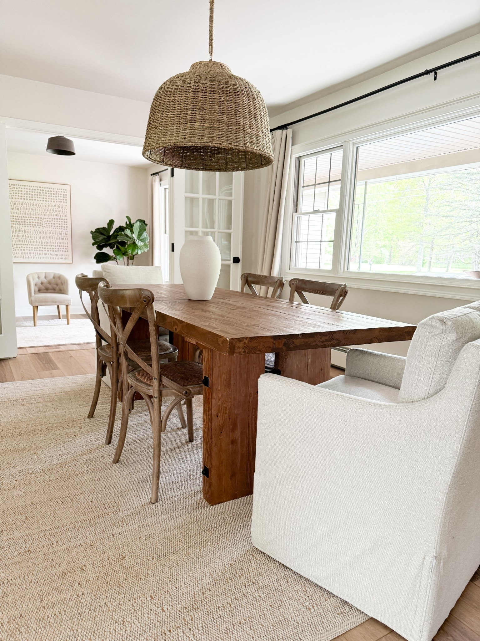 Swapped our dining chairs for something lighter and warmer 

#LTKHome