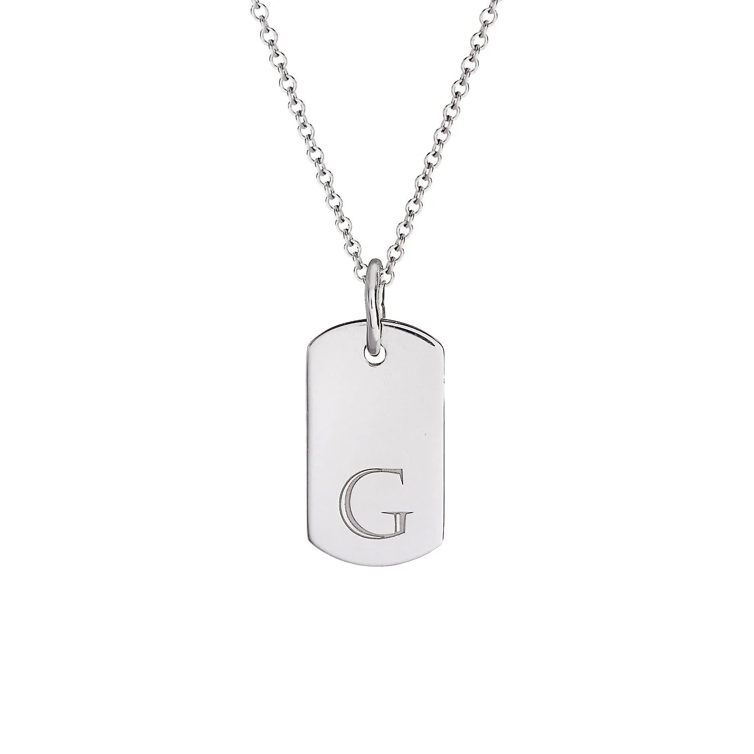 Rounded Mini Dog Tag Necklace | Tiny Tags (US)