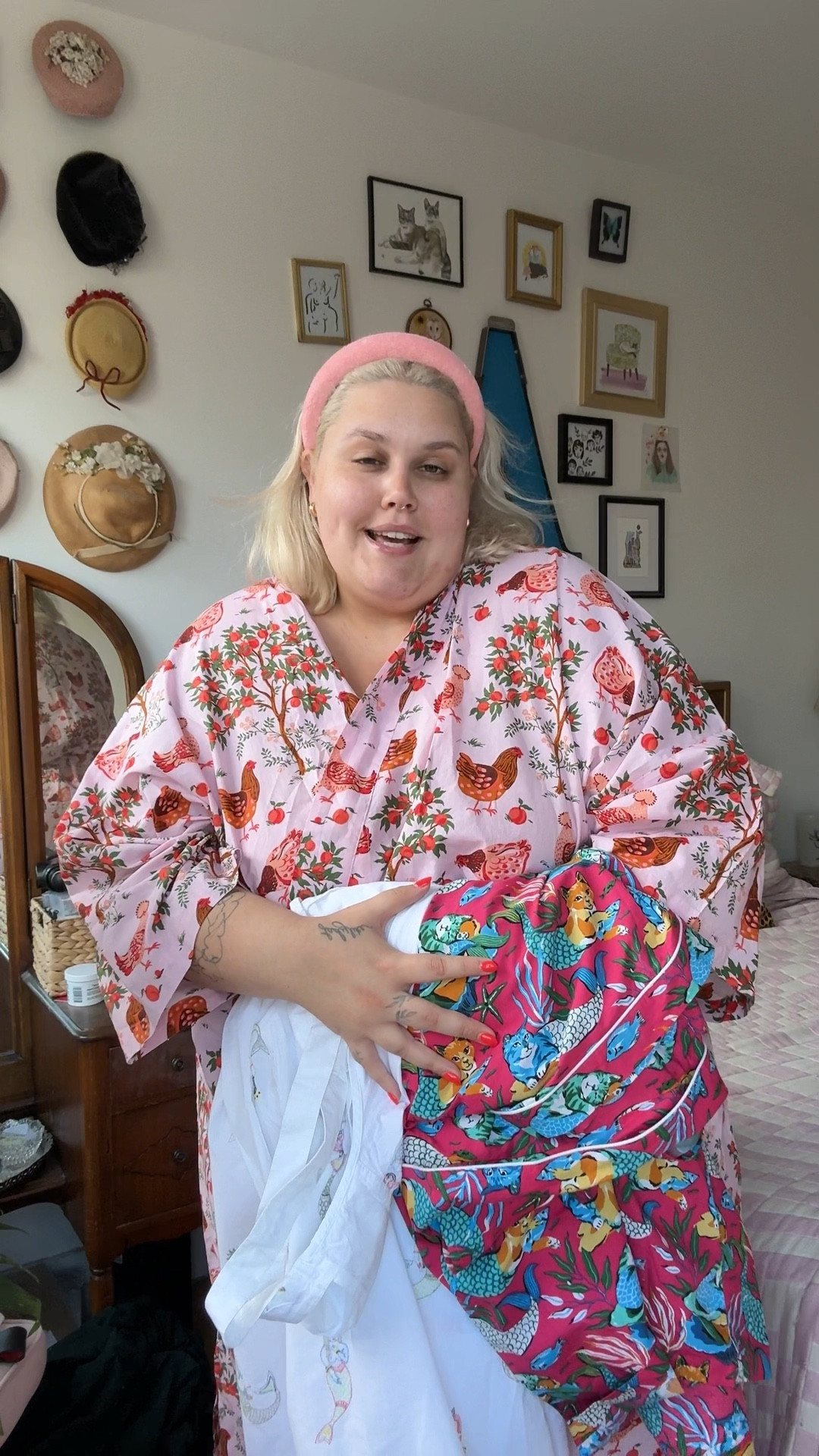 Nothing makes me feel more adult than luxe pajamas. Even when I’m feeling like a couch potato or I’m sick in bed, they make me feel more put together than my old stained t-shirts. Absolutely love that Printfresh offers everything in sizes XS-6X! 

Wearing:
5x/6x robe but could’ve sized down 
6x nightgown but could’ve sized down 
5x matching pajama set 

#LTKMidsize #LTKPlusSize