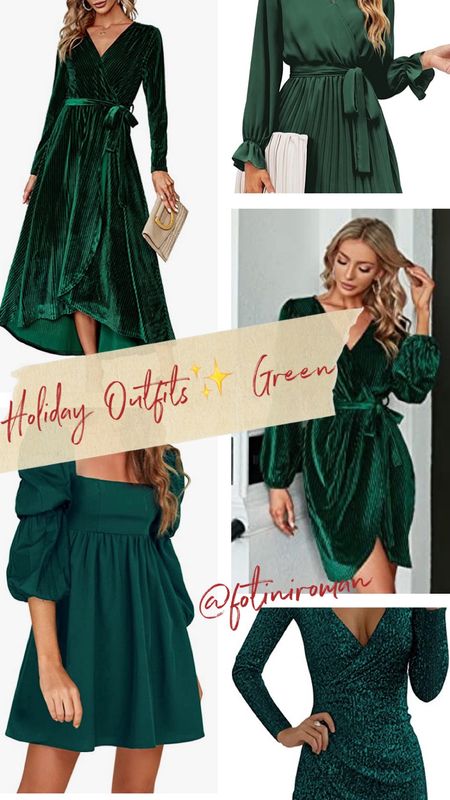 Holiday outfits for Christmas Day ✨ Green edition! 🌲

#LTKunder50 #LTKcurves #LTKHoliday