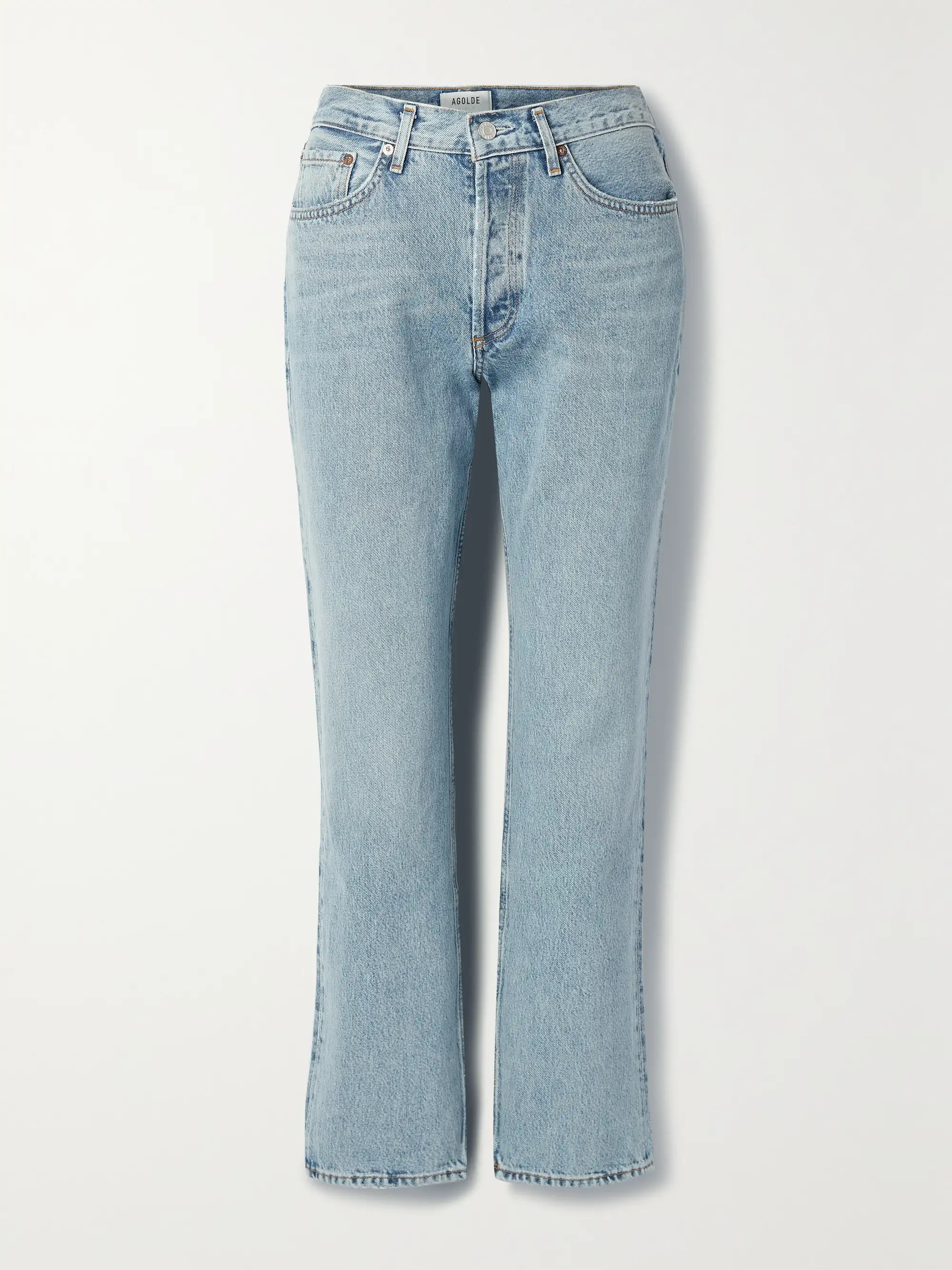 + NET SUSTAIN Lana mid-rise straight-leg organic jeans | NET-A-PORTER (US)