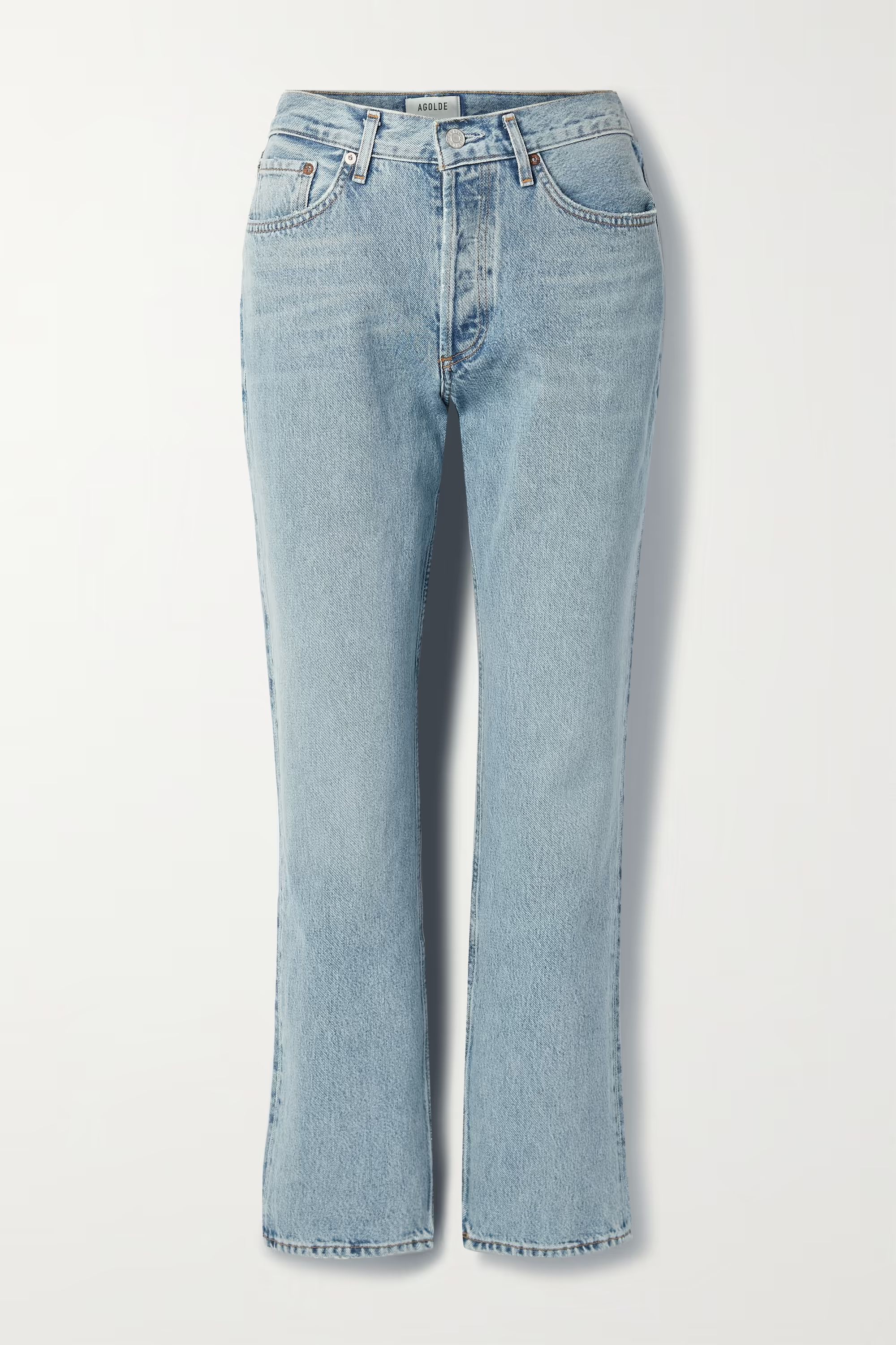 + NET SUSTAIN Lana mid-rise straight-leg organic jeans | NET-A-PORTER (US)