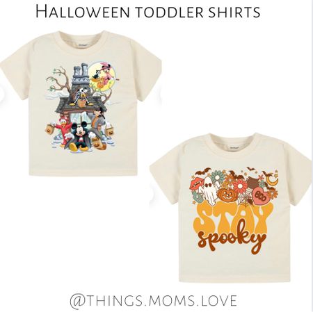 How cute are these Halloween t-shirts!!! My friend showed me them and I loved the designs! 50% off right now! I sized up for a looser fit. 

#LTKHalloween