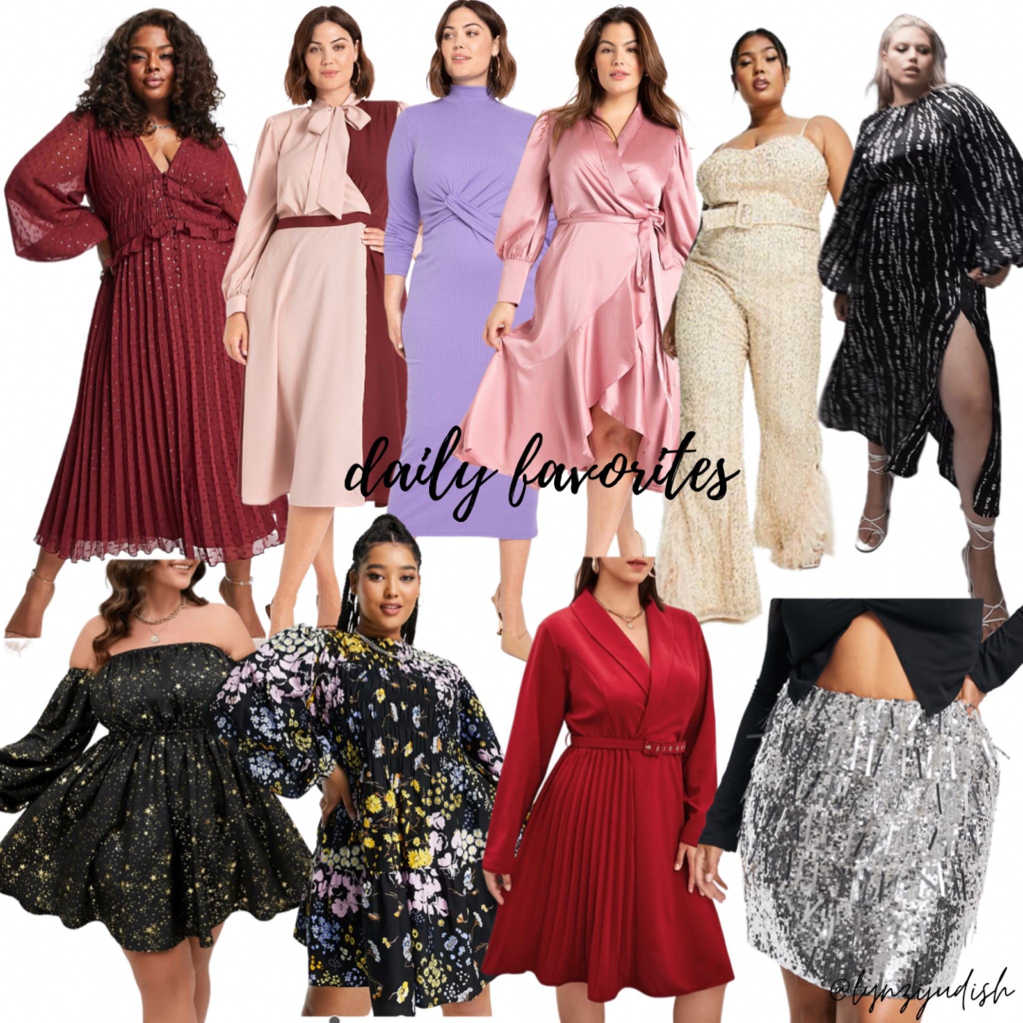 Daily Favorites - Party Dresses

Christmas dress, Christmas jumpsuit, holiday, NYE, maroon dress, colorblock dress, lavender dress, pink dress, beige jumpsuit, black dress, celestial dress, star dress, red dress, floral dress, silver skirt 

#LTKcurves #LTKunder50 #LTKunder100