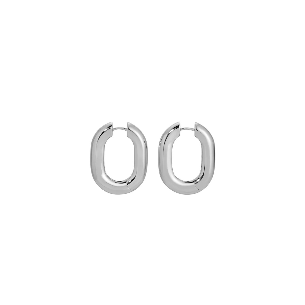 Icon Oval Hoops - Sterling Silver Petite | Erin Fader Jewelry Design
