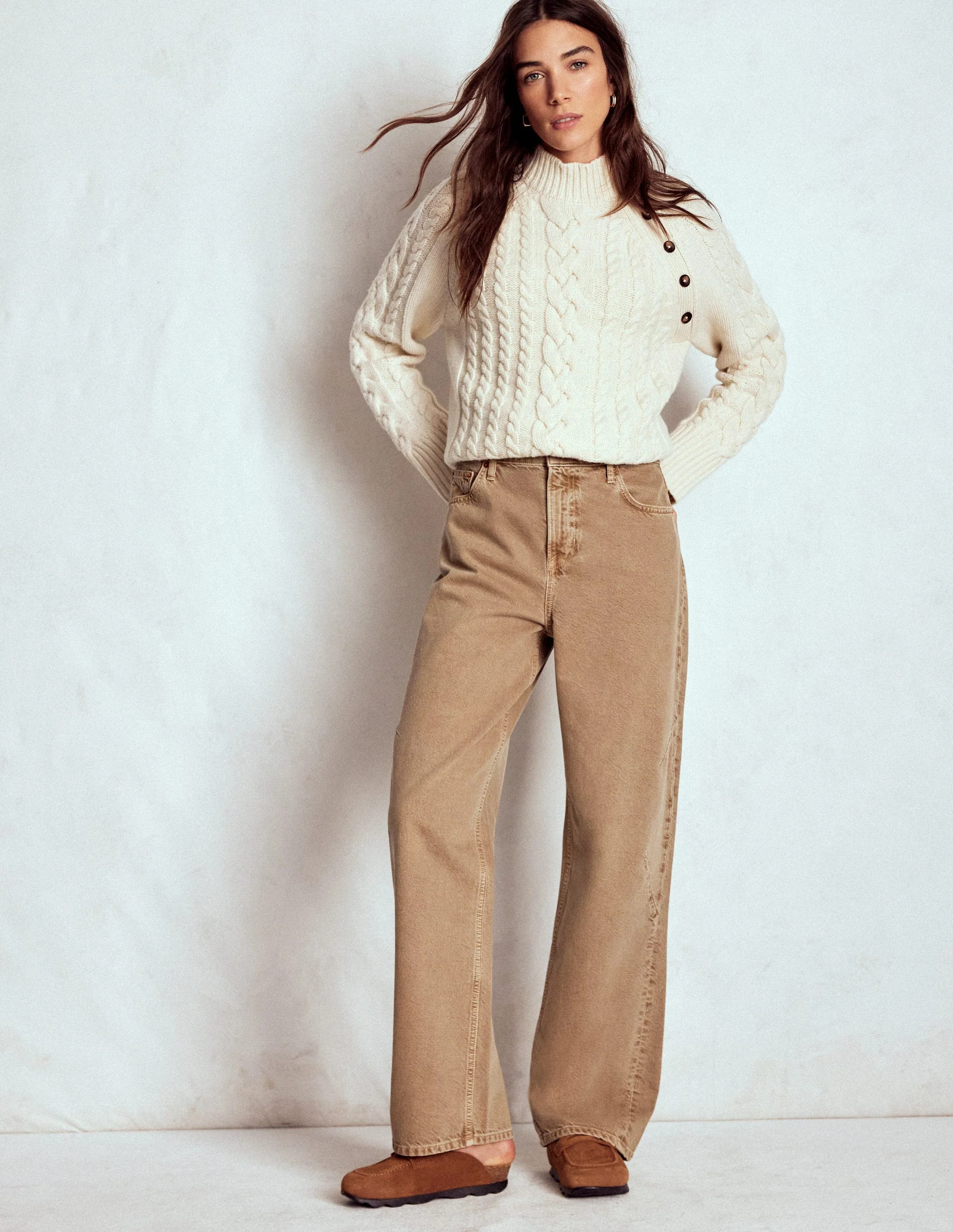 Barrel Jeans-Tobacco | Boden UK