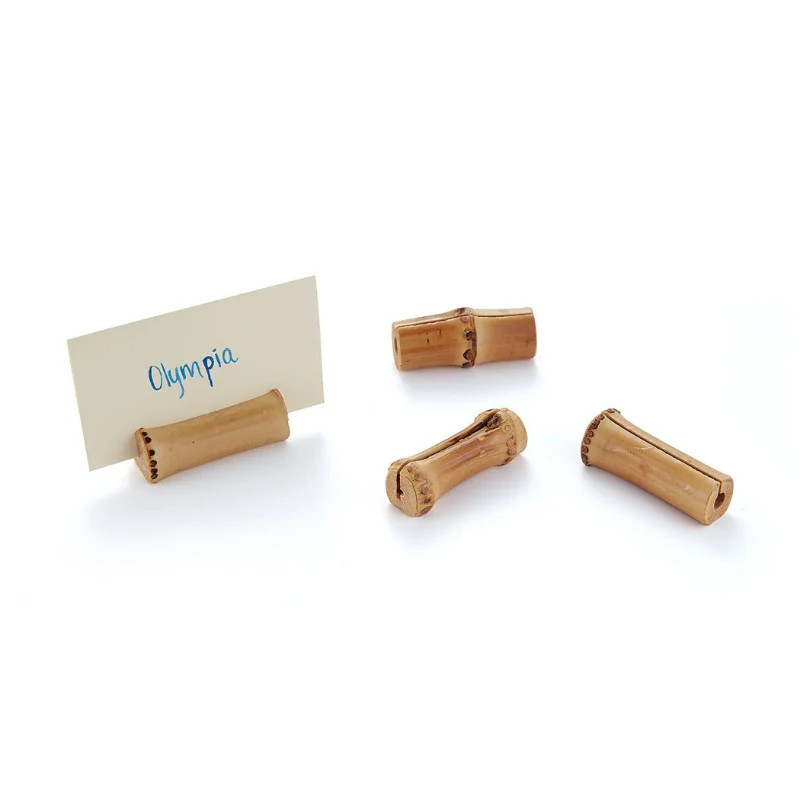 Bamboo Placecard Holders - Set of 4 | Cailini Coastal