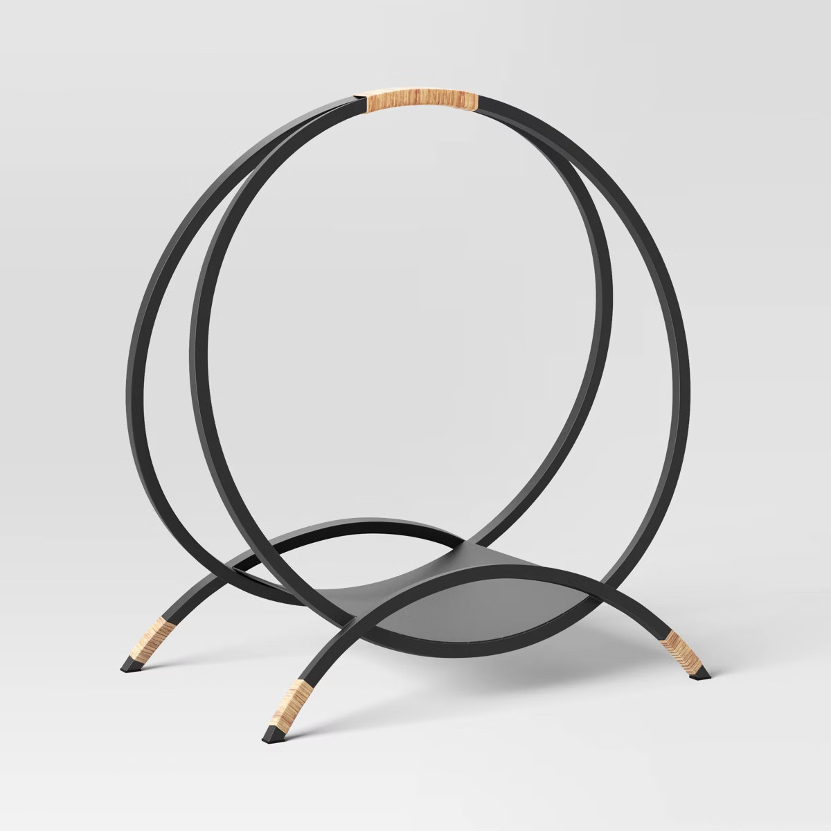 Round Metal Log Holder Black - Threshold™ | Target