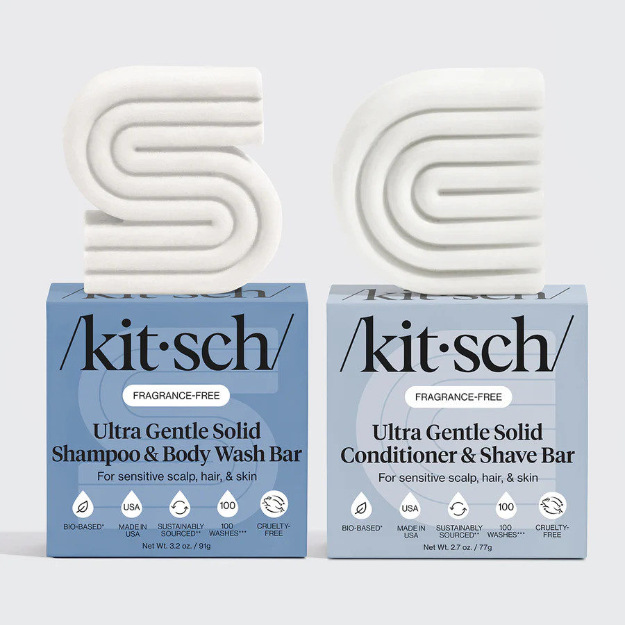 Ultra Sensitive Shampoo & Conditioner Bar Combo | KITSCH | Kitsch
