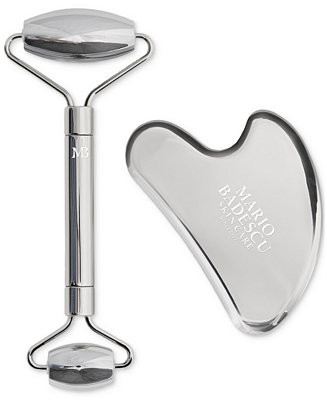 Mario Badescu 2-Pc. Stainless Steel Facial Roller & Gua Sha Set - Macy's | Macy's
