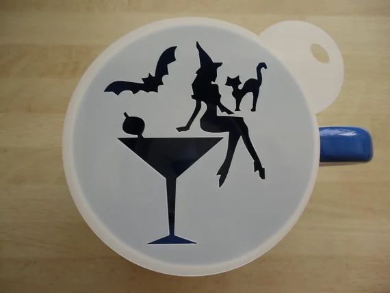 Unique Bespoke New 100mm Witch on Cocktail Glass Craft and | Etsy | Etsy (US)