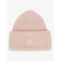 Pansy logo-patch wool beanie hat | Selfridges