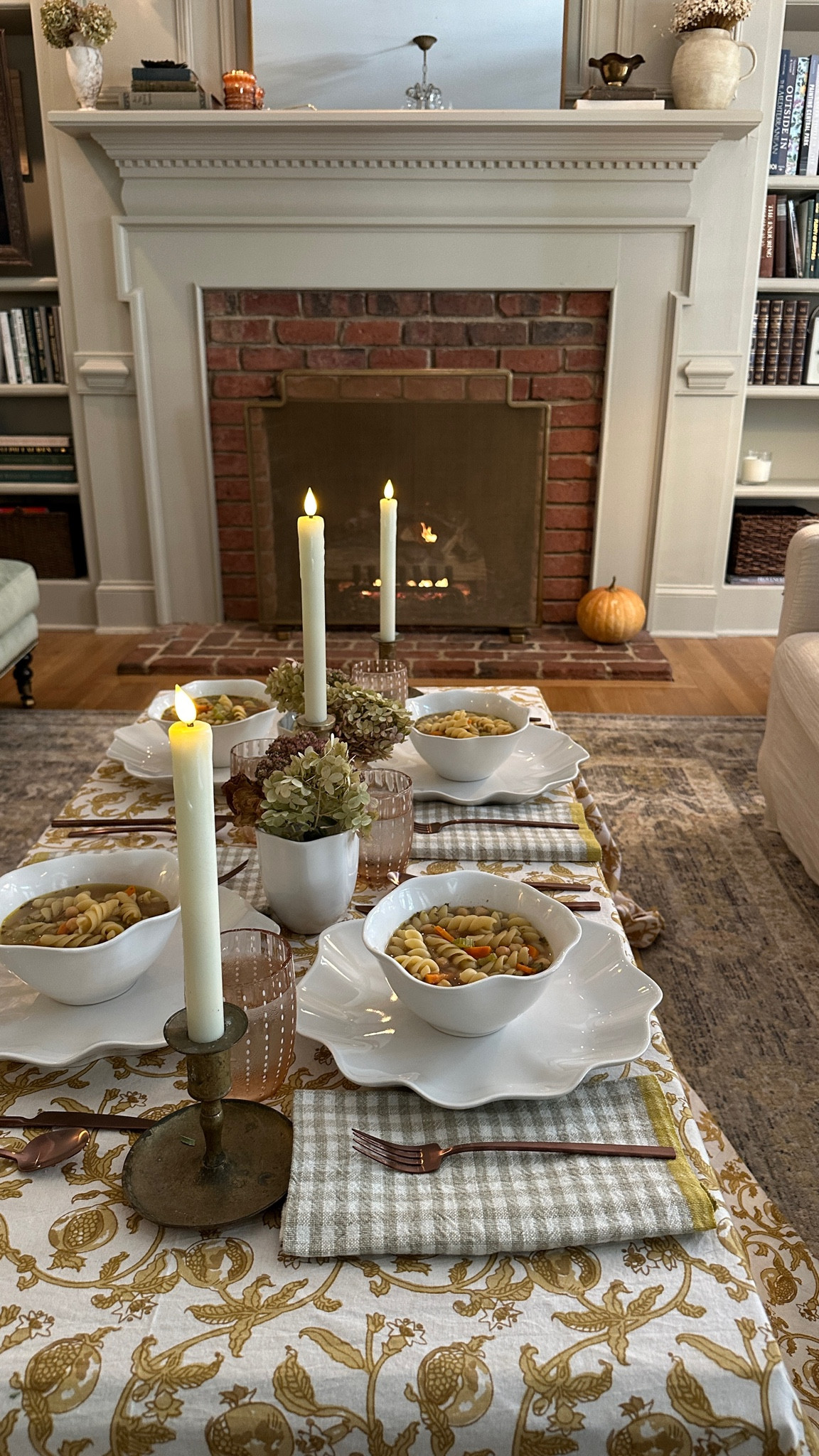 Some pieces from the latest @birchlane collection with Brunch with Babs! Kicked off soup season with a living room picnic and linking some of my favorite classic cheerful pieces. #BirchLanePartner #MyBirchLane #birchlane #babsxbirchlane #brunchwithbabs 