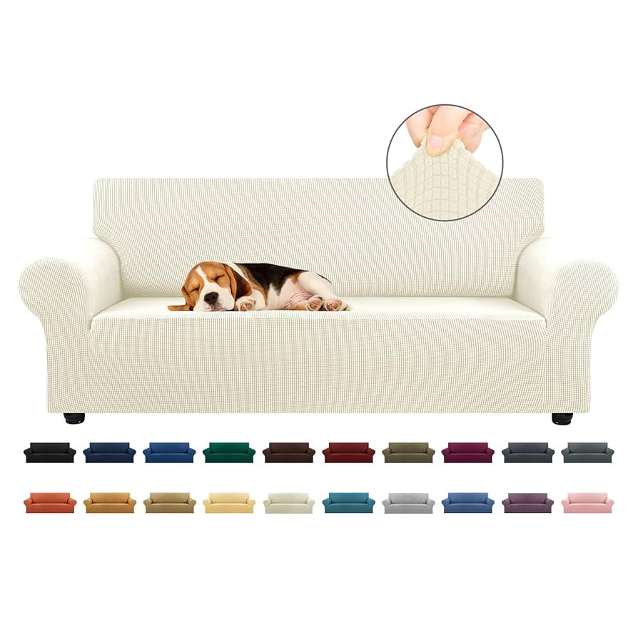 KEKUOU Stretch Sofa Cover Slipcover ，Couch Covers for 3 Cushion Couch Sofa pet Friendly (78"-94... | Amazon (US)