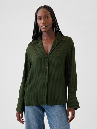 Satin Relaxed Shirt | Gap (US)