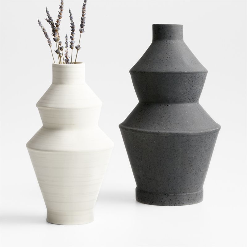 Angle Ceramic Vases | Crate & Barrel | Crate & Barrel