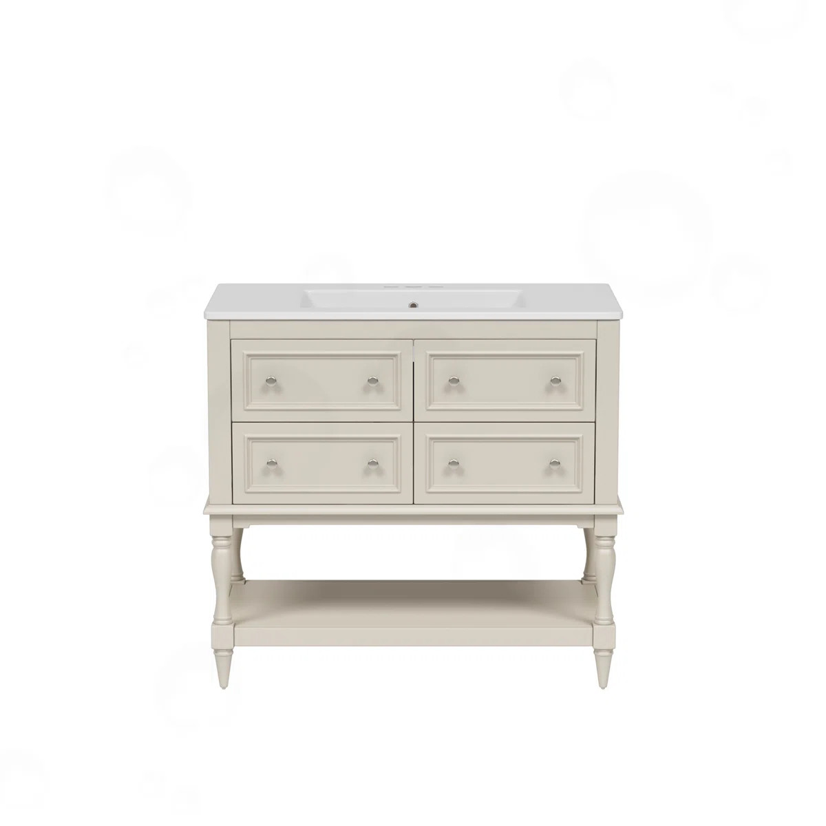 Freestanding Bathroom Vanity Set with 4 Drawers | Wayfair North America