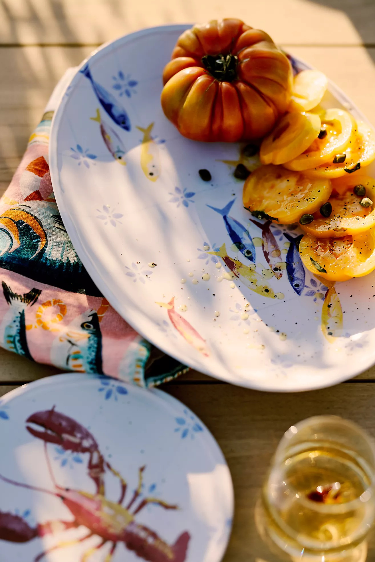 Sea Life Stoneware Serving Platter | Anthropologie (US)