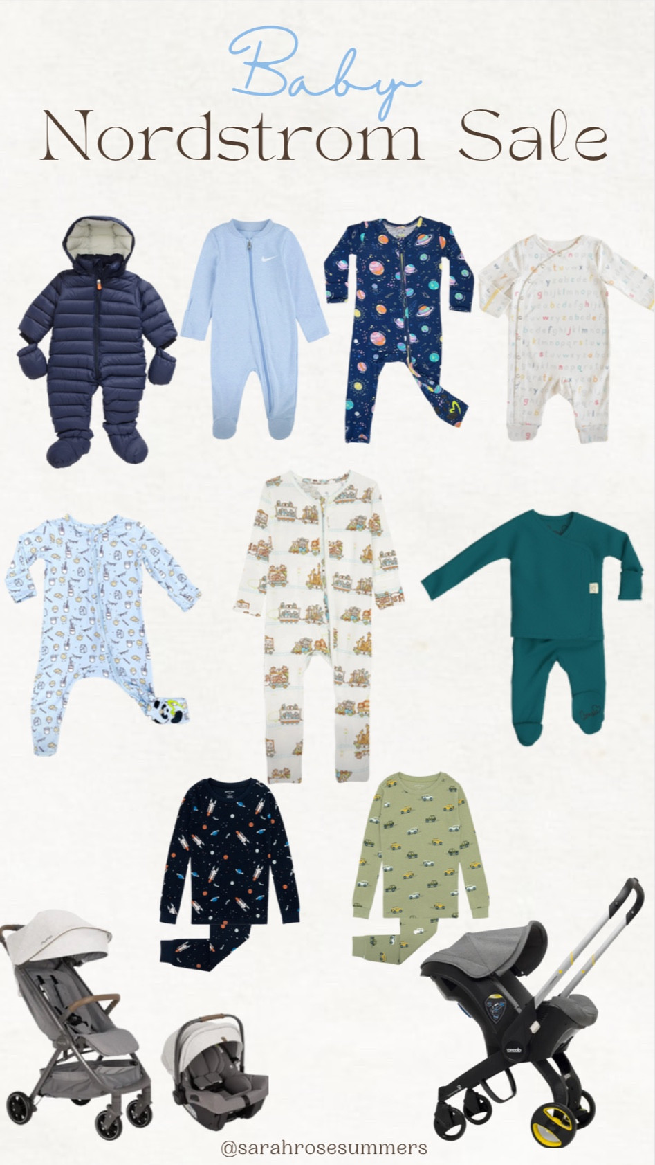 Baby boy finds on the Nordstrom sale - onesies, pjs, snow suit, the doona convertible car seat stroller and the Nuna ultra light weight car seat stroller duo 

#LTKxNSale #LTKsalealert #LTKbaby