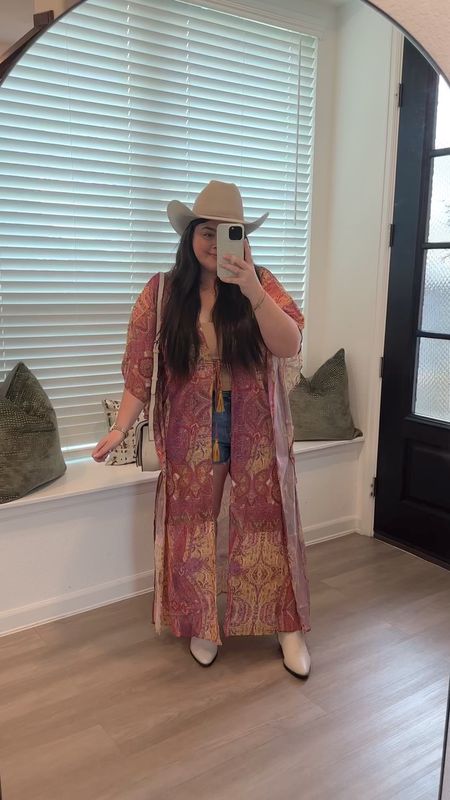 Rodeo outfit. Country concert outfit. Paisley kimono. Wide calf boots. Rodeo Houston. Houston rodeo. Western outfit. Western style

Hat is from The Hat Storee

#LTKfindsunder100 #LTKSeasonal #LTKfindsunder50