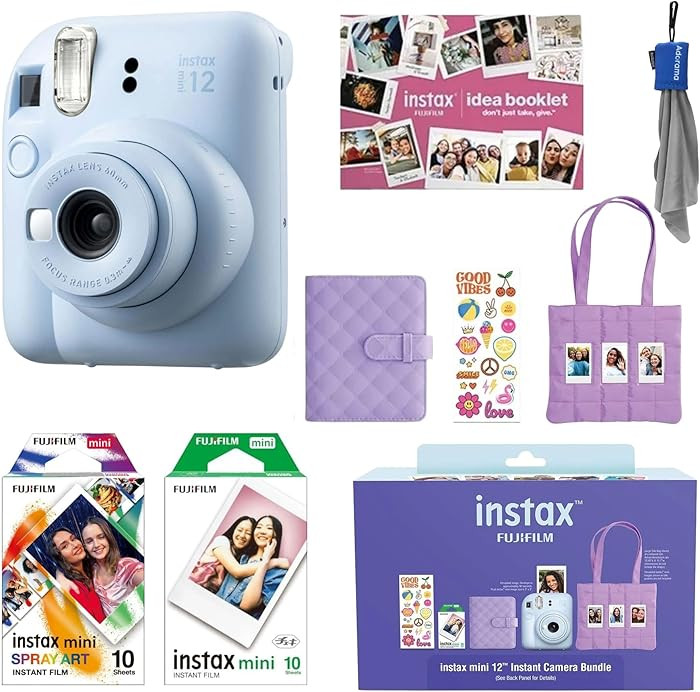 Fujifilm Instax Mini 12 Instant Film Camera All Included Holiday Bundle 2025 + Spray Art Instant ... | Amazon (US)