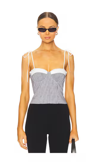 Roslyn Top in Black & White | Revolve Clothing (Global)