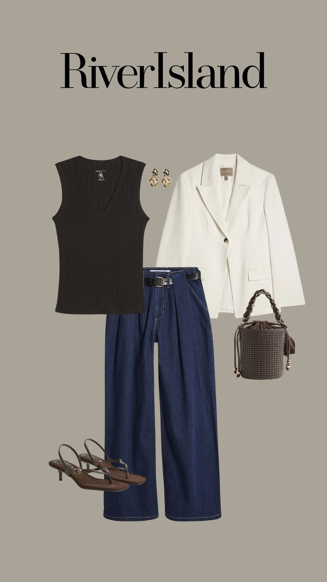 River island new in
Outfit inspiration styling a cream/white blazer
Dressy outfit 
Evening outfit 

#LTKspring #LTKsummer #LTKuk