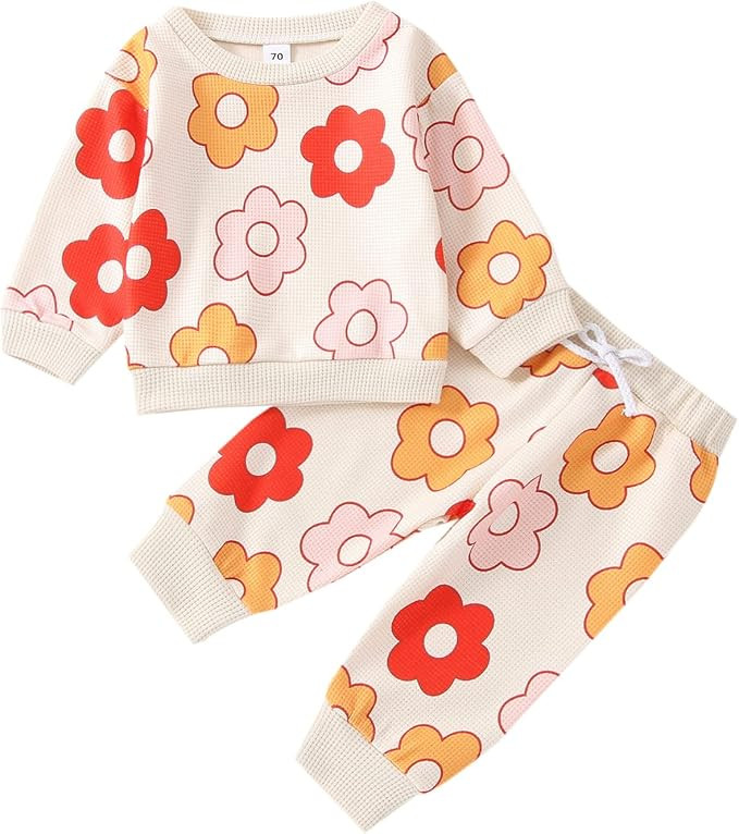 Newborn Infant Baby Girl Clothes Set Long Sleeve Sweatshirts Tops Pants Outfits Clothing Gifts 3 ... | Amazon (US)