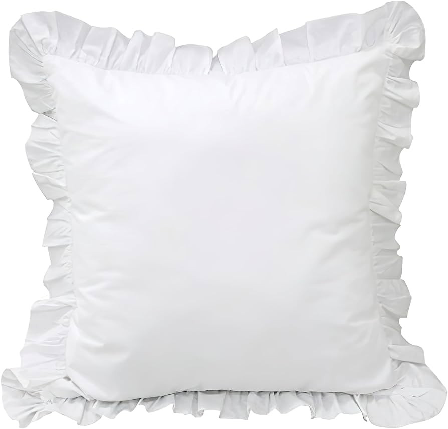 Queen's House 2-Piece White Euro Shams | Amazon (US)