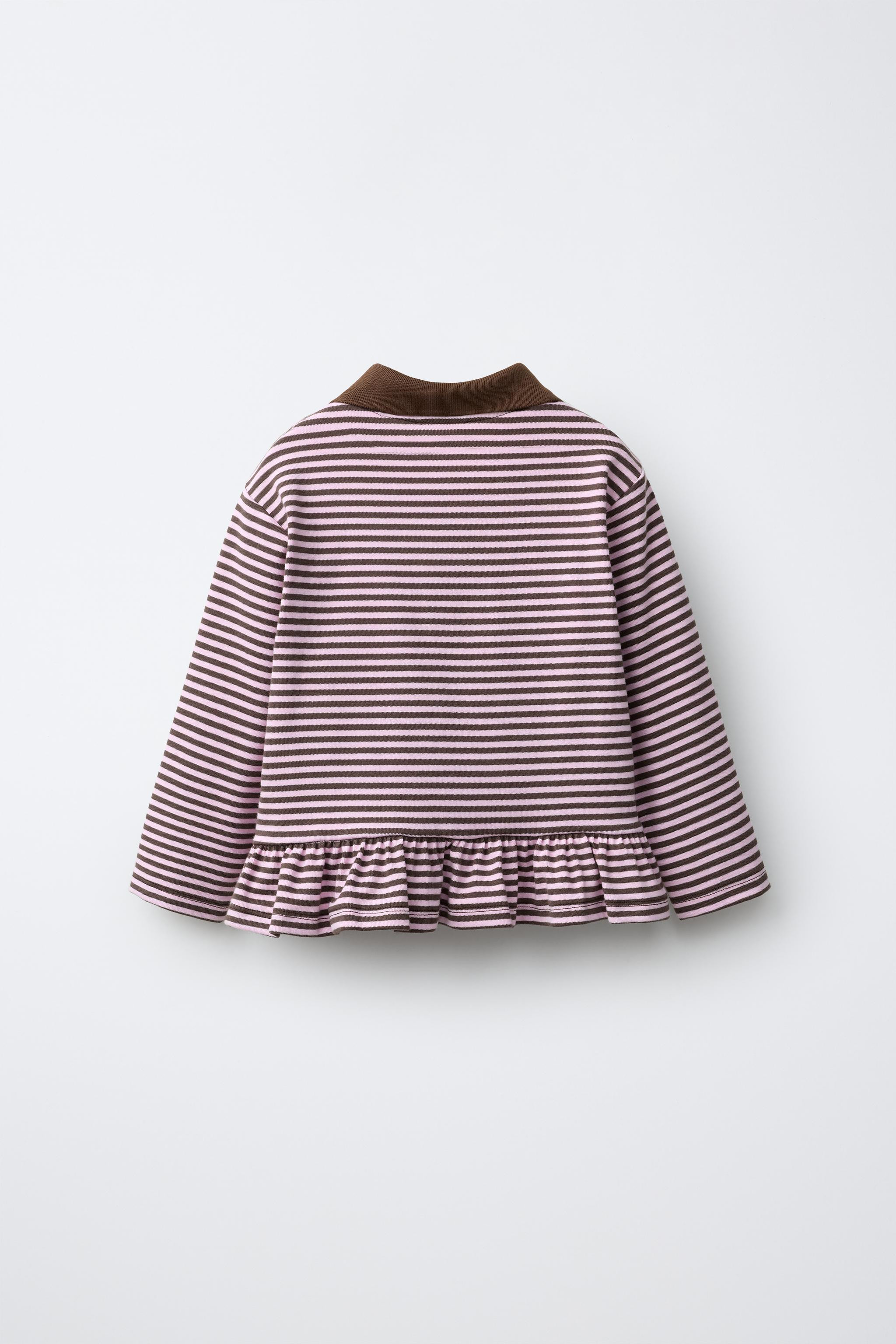 STRIPED PEPLUM POLO | Zara US