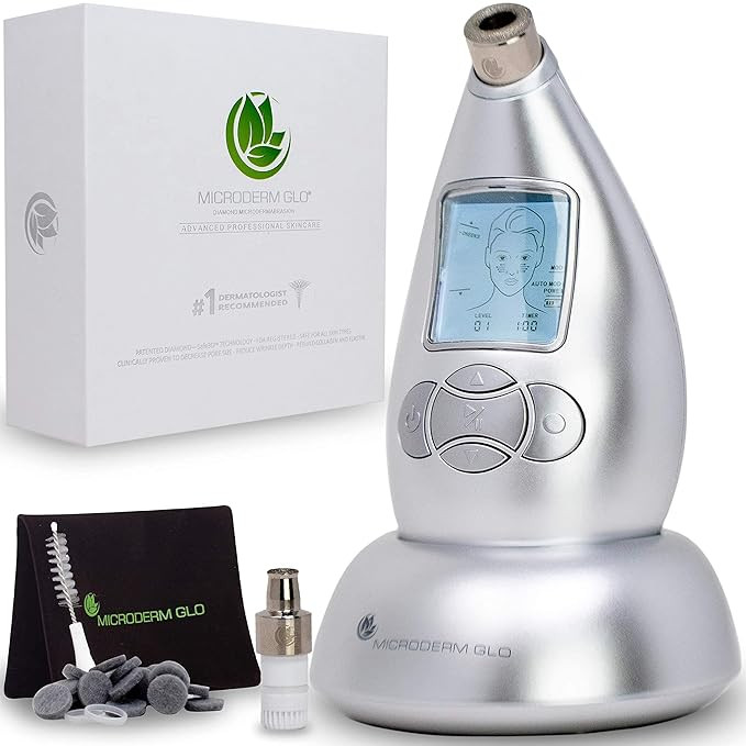 Microderm GLO Diamond Microdermabrasion Machine and Suction Tool - Clinical Micro Dermabrasion Ki... | Amazon (US)