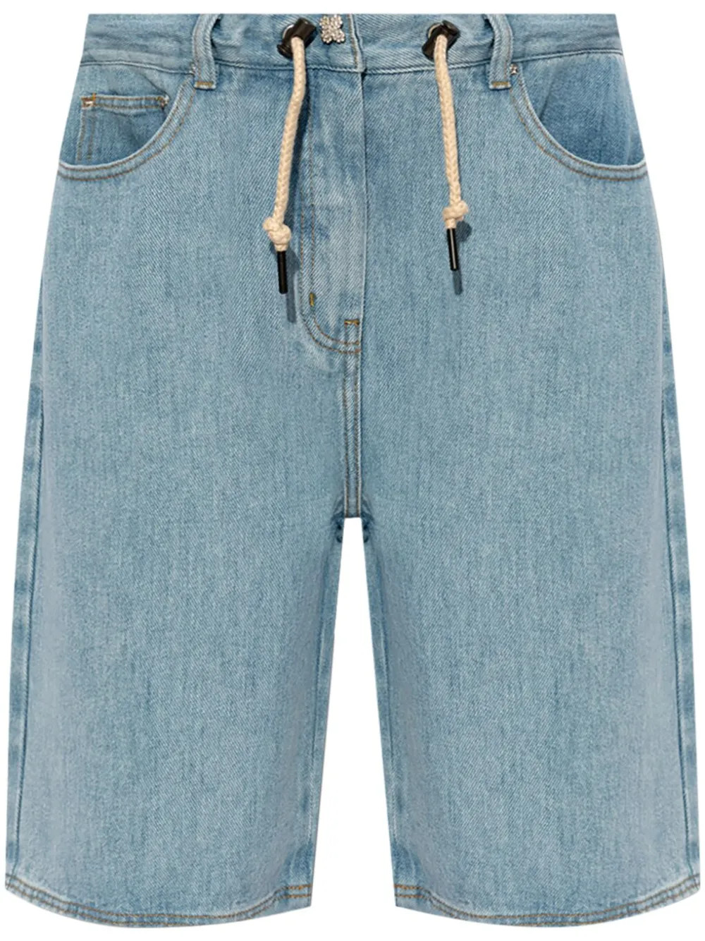 Kebosu denim knee-length shorts | Farfetch Global