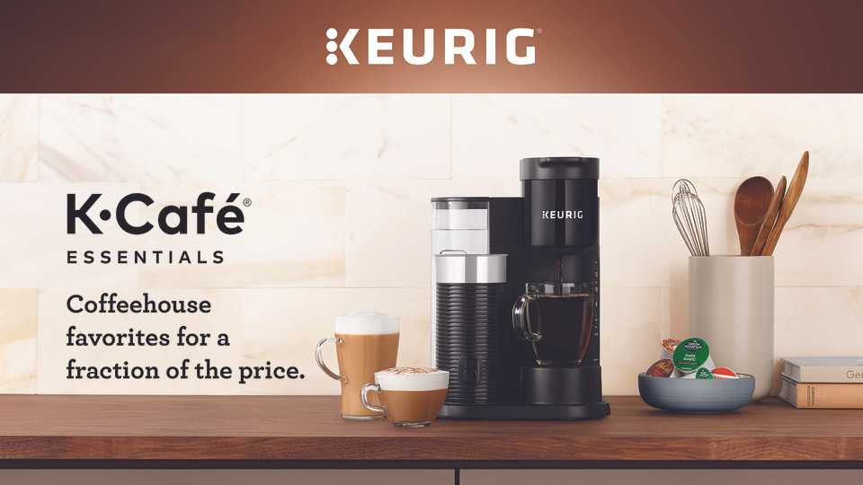 Keurig K-Café Essentials Single Serve K-Cup Pod Coffee Maker, Black | Walmart (US)