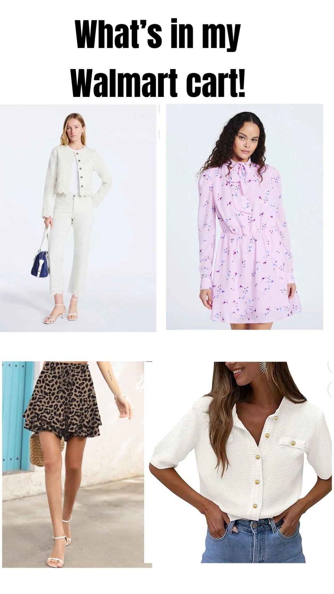 Walmart Spring collection has some clearance prices already!  Grab them while they are still IN STOCK!
#Walmart #NewArrivals

#LTKSpringSale #LTKootd #LTKSeasonal