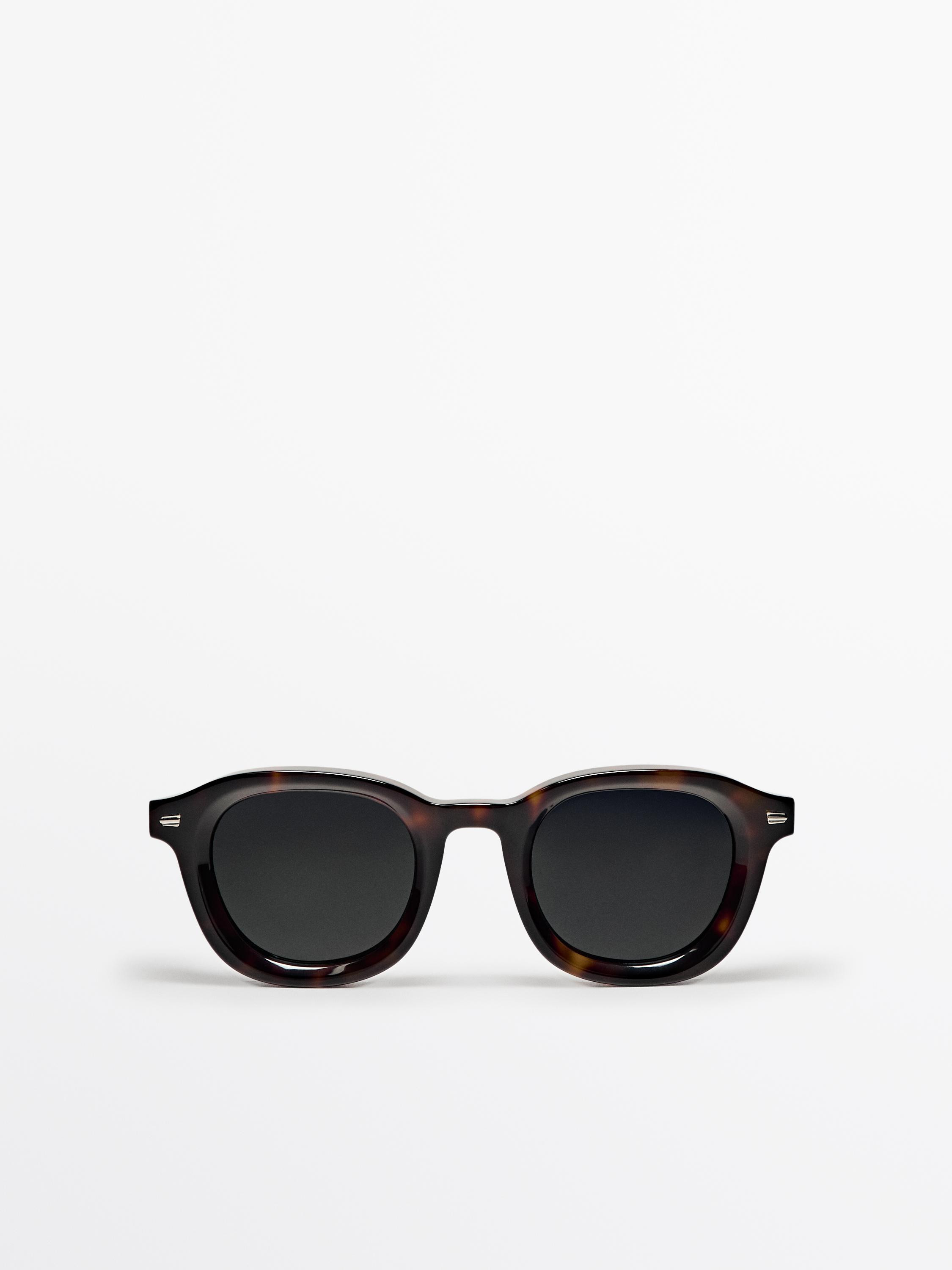 Runde Sonnenbrille in Schildpattoptik | Massimo Dutti DE