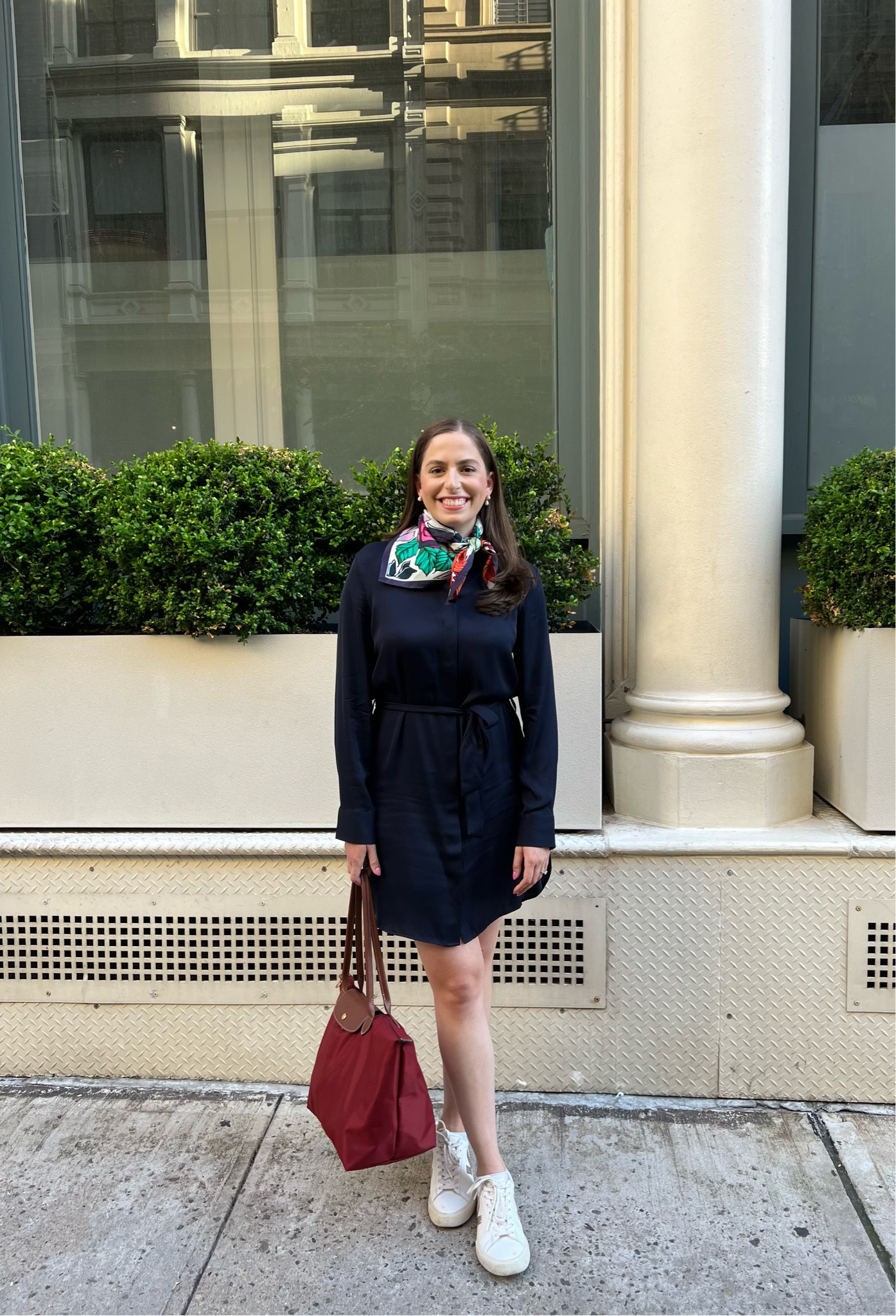 Dinner ⏪ work 


Business casual, shirt dress, workwear, work to dinner outfit, silk dress, silk shirtdress, quince, longchamp, silk scarf, spring workwear, spring work clothes 

#LTKFindsUnder100 #LTKSeasonal #LTKWorkwear