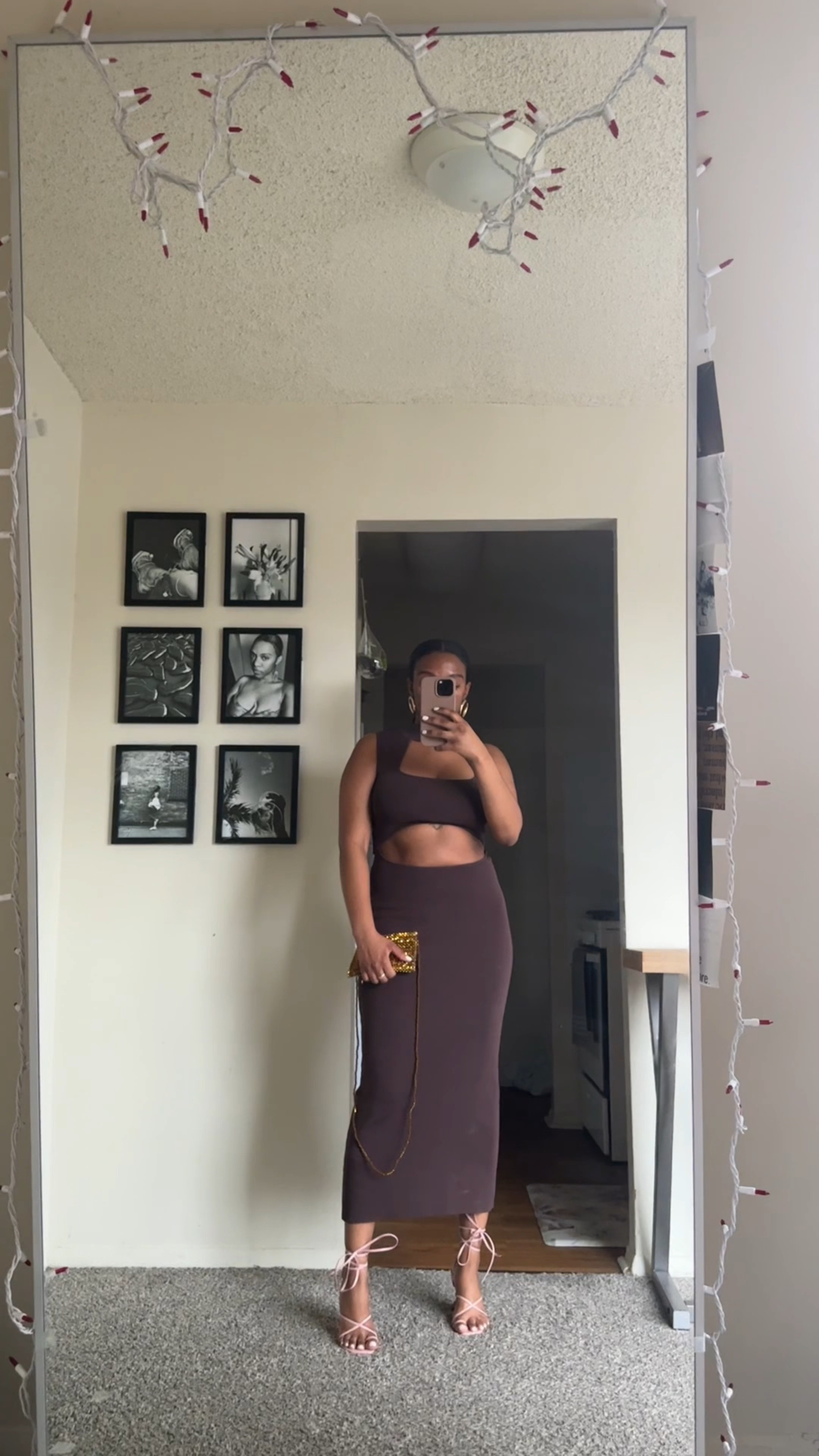 Pink and brown together can be so cute! I also love these Song of Style heels! The heel makes them super comfortable to walk in 

#LTKstyletip #LTKVideo #LTKmidsize