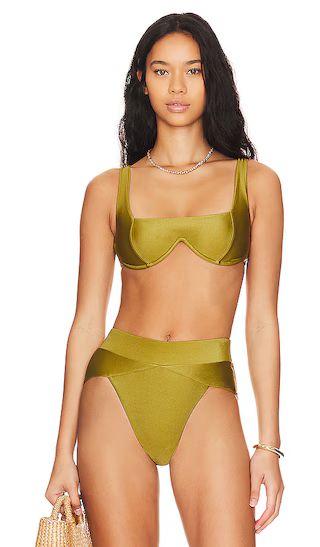 Chance Bikini Top in Olive | Revolve Clothing (Global)