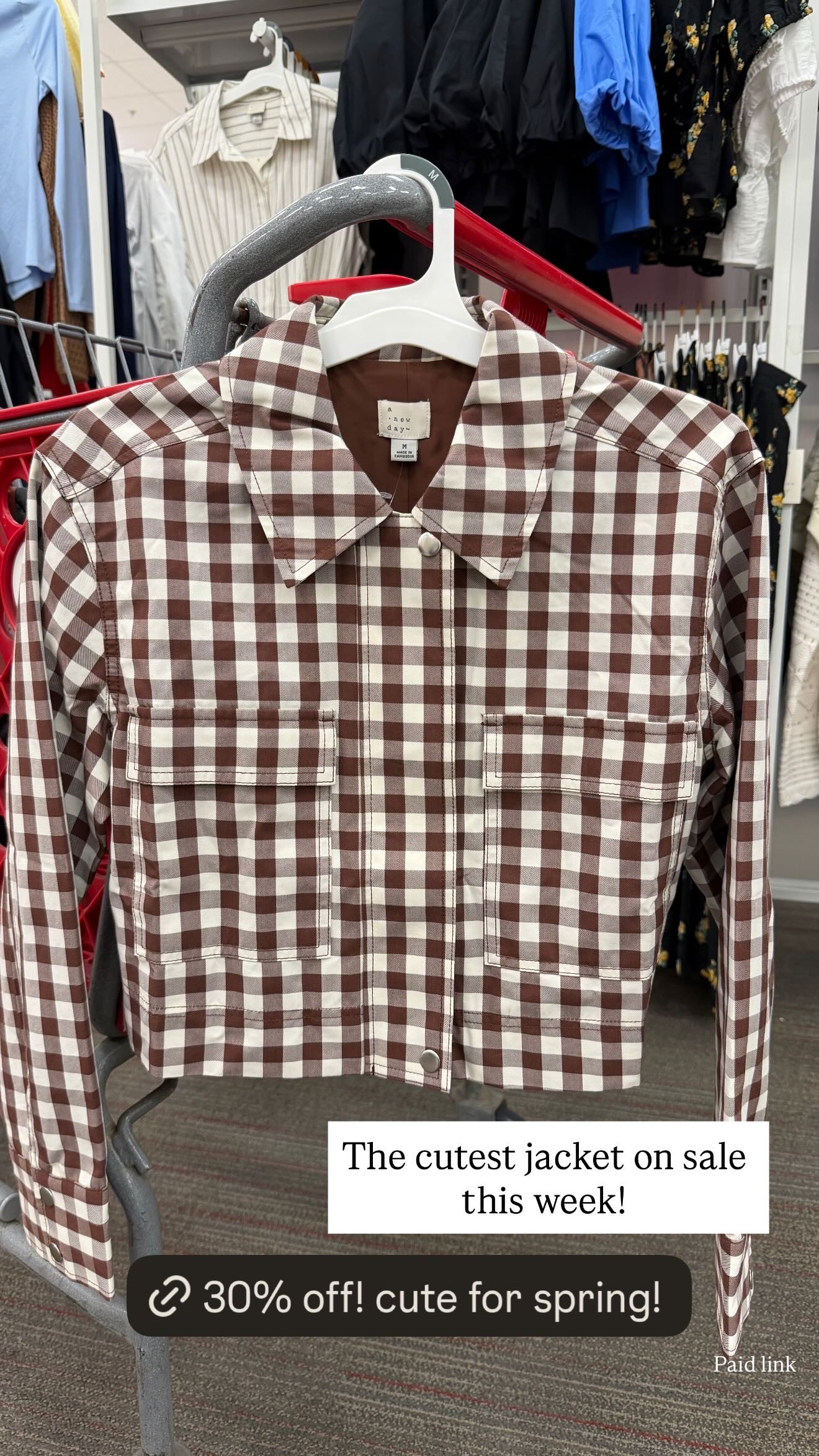 This jacket is sooo cute for spring and it’s 30% off. the brown gingham is giving effortless everyday outfit and it’s such an easy throw-on piece!
spring outfits 2026, easter dress women, easter outfits women, easter basket ideas, spring dresses, vacation outfits beach, date night outfits, plus size fashion, country concert outfits, work outfits, spring jacket, target style, casual outfits, everyday looks 

 #LTKgrwm #LTKootd #LTKWorkwear