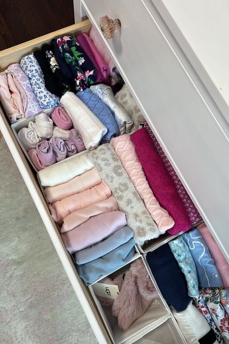 Dresser organization / pink nursery decor 