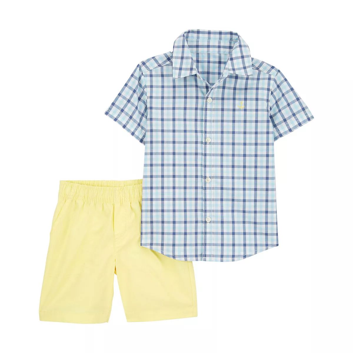Baby Boy Carter's Plaid Button-Down Shirt & Shorts Set | Kohl's