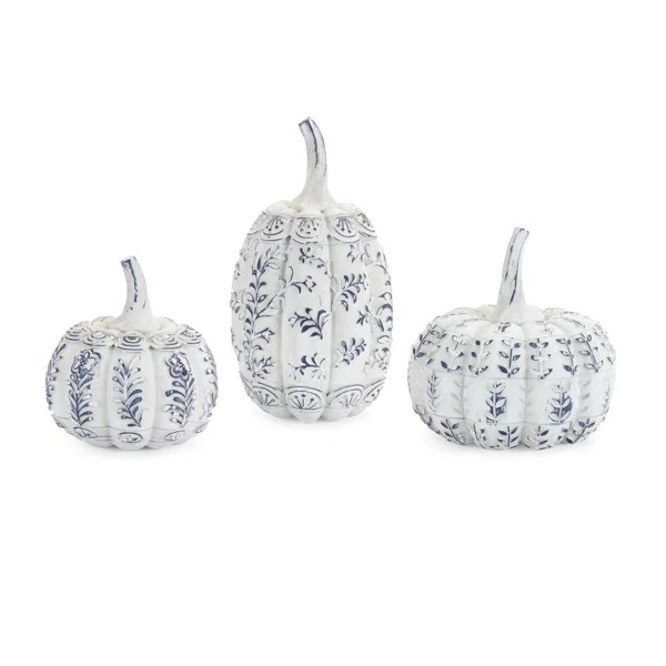 3 Piece Pumpkin Decorative Accent Set | Wayfair North America