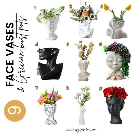 I’m obsessed with the Anthropologie Grecian bust pot. So I started searching for even more face vases. Would you use a vase like this? Looks great on top of a stack of design books. High impact for an affordable price. #anthropologie #vase 

#LTKhome #LTKunder50 #LTKsalealert