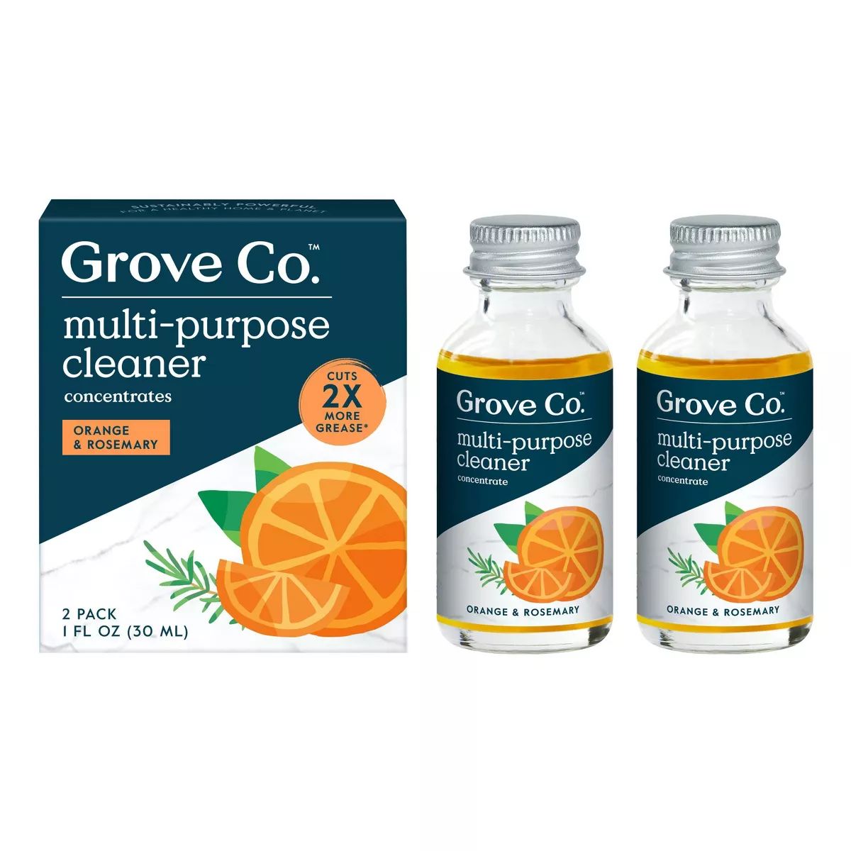 Grove Co. Orange & Rosemary Multi-Purpose Cleaner Concentrates - 2ct | Target