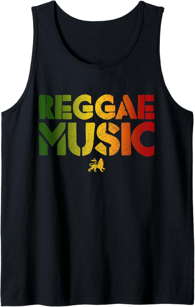 Reggae Music Lion Of Judah Rastafari Rasta Jamaica Gift Tank Top | Amazon (US)